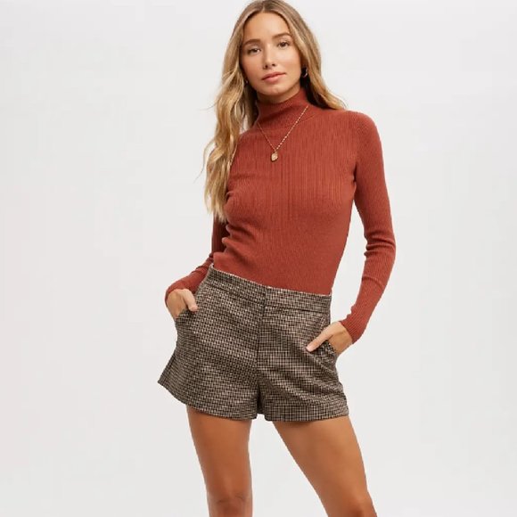 ESSENTIAL RIB TURTLE NECK PULLOVER - Picture 2 of 5